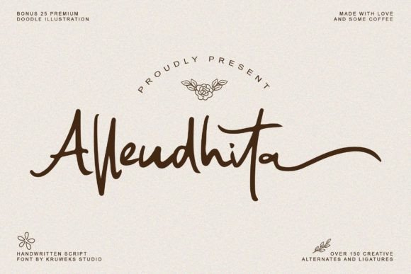 Allendhita: The Elegant Script Font for Makers