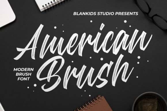 American Brush Typeface for Modern Branding