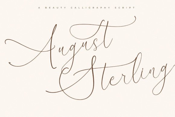 August Sterling: The Perfect Script Font for Makers