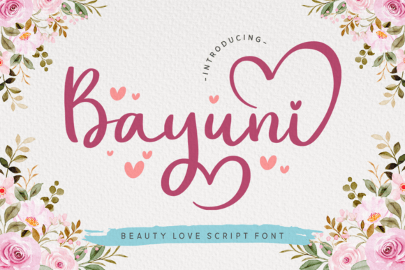 Bayuni: A Script Font for Elegant Web Design
