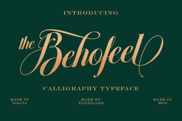 Behofeel Script Font for Elegant Maker Designs