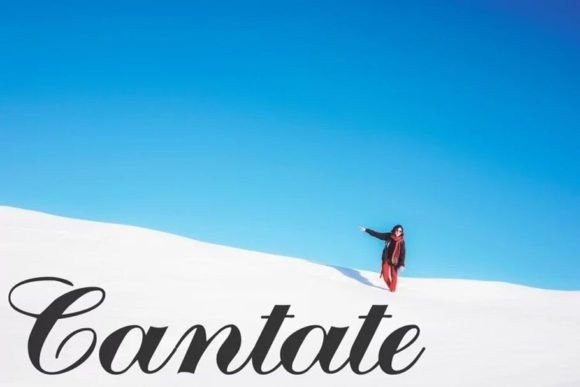 Cantate Font for Bold Craft Designs
