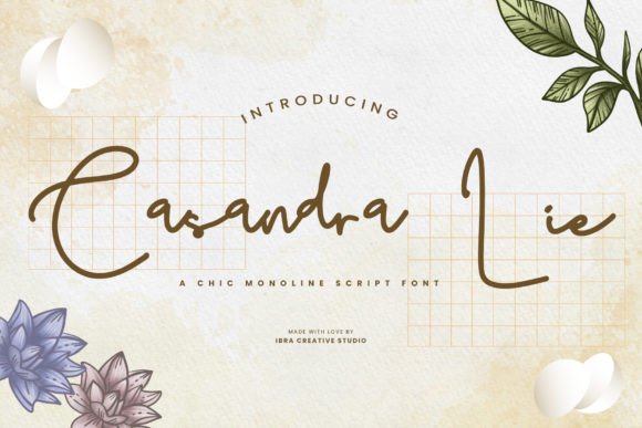 Casandra Lie Font for Elegant Editorial Design