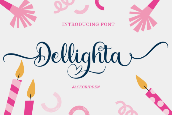 Dellighta: A Whimsical Script Handwritten Font for Makers