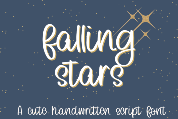 Falling Stars Font for Campaign Design