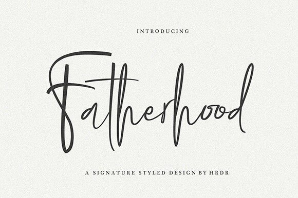 Fatherhood Script Font for Professional Branding