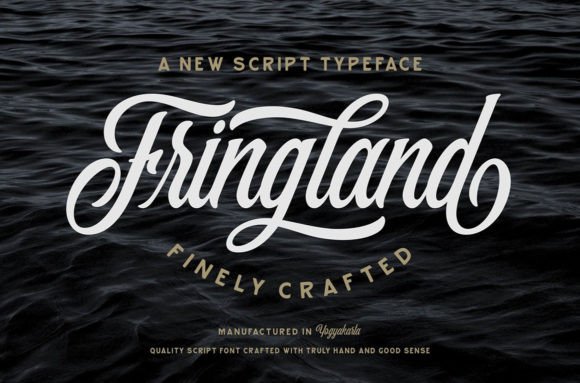 Fringland: The Commanding Script Font for Bold Branding