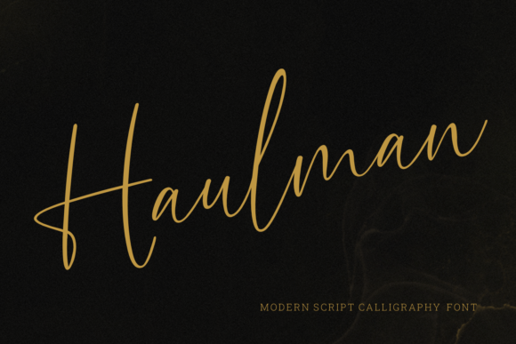 Haulman Script Font for Crafters
