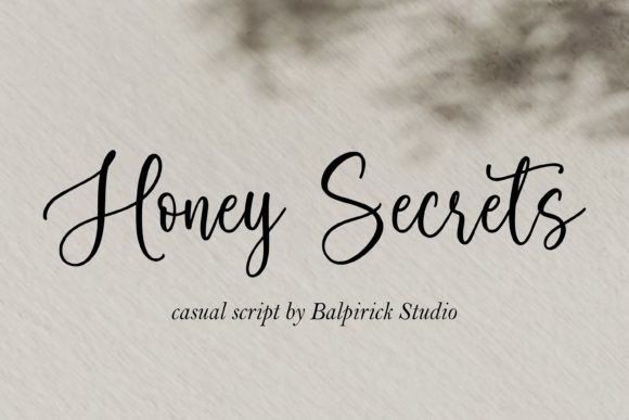 Honey Secrets Font for Polished Branding