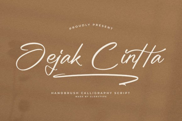 Jejak Cintta: A Handwritten Font for Branding