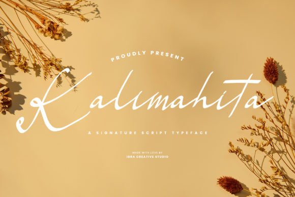 Kalimahita Signature Font for Makers