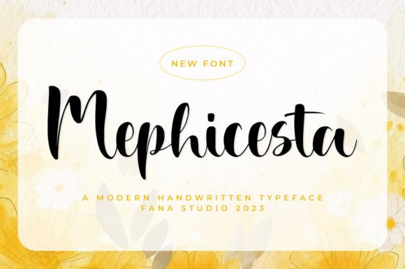 Mephicesta: A Stylish Script Font for Modern Editorial Design