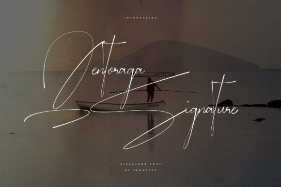 Qentoraga: A Signature Script Font for Modern Branding