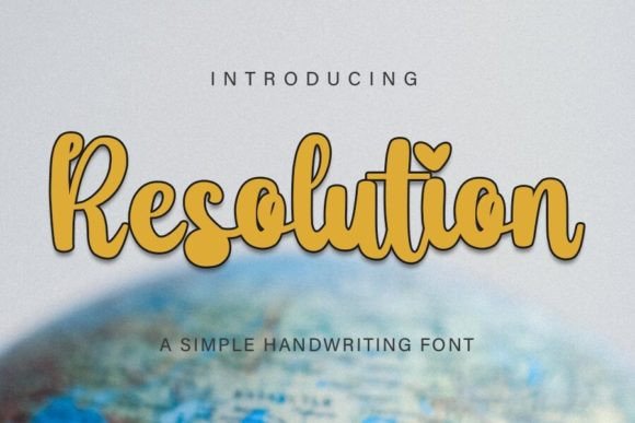 Resolution Script Font for Modern Web Design