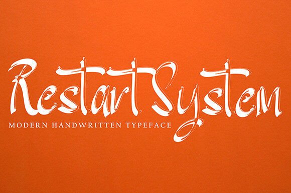 Restart System Font for Elegant Campaign Design