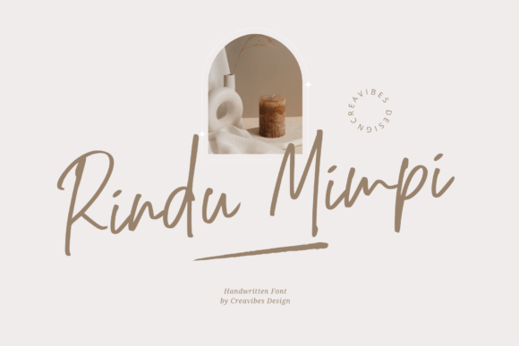 Rindu Mimpi: A Script Font for Digital Branding
