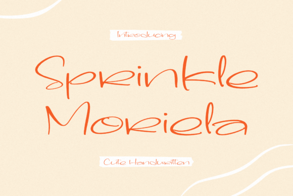 Sprinkle Moriela: A Playful Handwritten Font for Makers