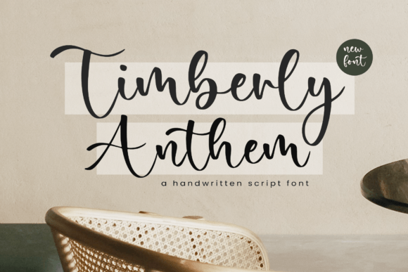 Timberly Anthem: A Handwritten Typeface for Modern Editorial Design