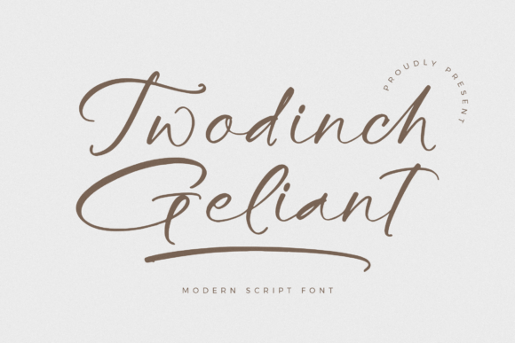 Twodinch Geliant: A Modern Script Font for Business Branding