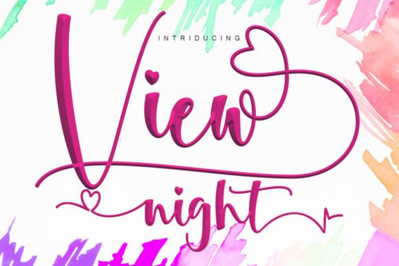 View Night Typeface for Modern Branding
