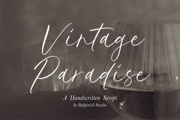 Vintage Paradise Font for Authentic Branding