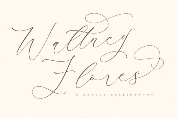 Waltney Flores: The Ultimate Script Font for Luxury Design