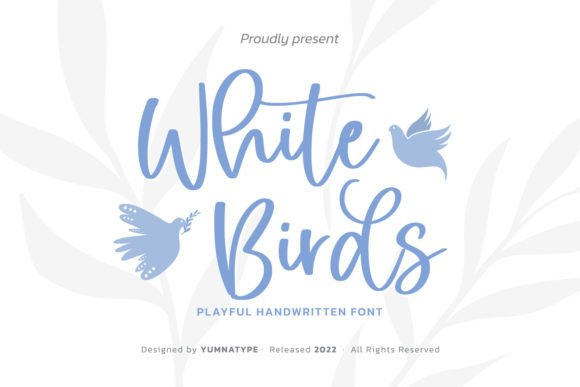 White Birds Font: Elevating Handmade Branding
