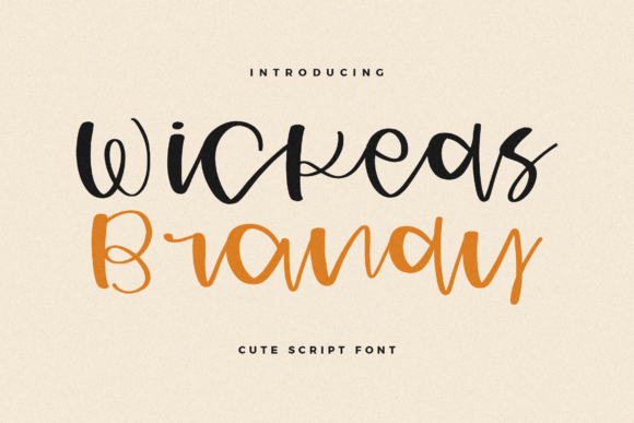 Wickeds Brandy Font for Small Business Branding