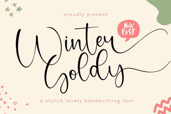 Winter Goldy Font for Elegant Editorial Design