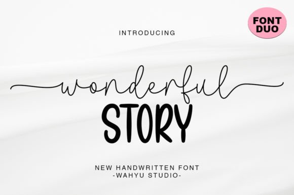 Wonderful Story Duo Font for Editorial Design
