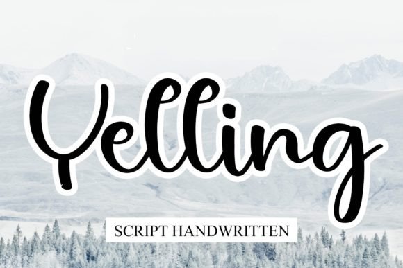 Yelling Font: A Dainty Script for Editorial Design