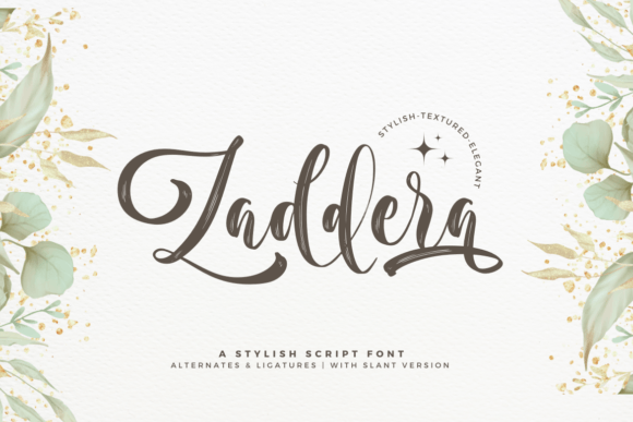 Zaddera: The Luxury Script Font for High-Impact Design
